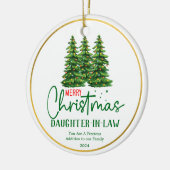 Juristentin: Weihnachten Keramik Ornament (Links)