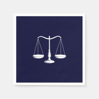 Juristenwaage Elegant Navy Blue Serviette
