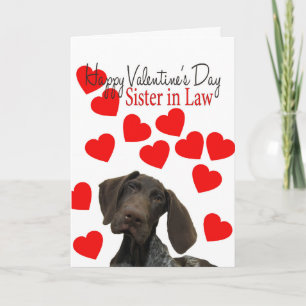 Juristerin Glossy Grizzine Valentine Puppy Liebe Feiertagskarte