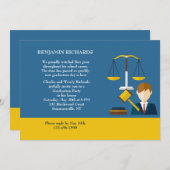 Juristische Angelegenheiten Einladung männlicher A (Vorne/Hinten)