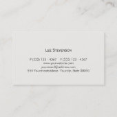 Juristische Anwaltskanzlei Traditionelle Visitenka Visitenkarte (Rückseite)