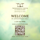 Juristische Berufliche Beauftragung nur QR-Code Fensteraufkleber (Blatt 3)