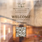 Juristische Berufliche Beauftragung nur QR-Code Fensteraufkleber (Blatt 2)