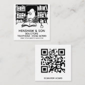 Juristische Dienste - Anwälte fördern Quadratische Visitenkarte (Vorne/Hinten)