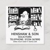 Juristische Dienste - Anwälte fördern Quadratische Visitenkarte (Vorderseite)