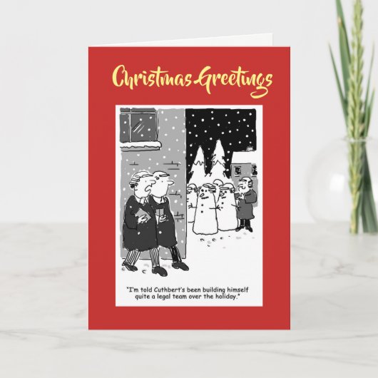 Juristische Dienstleistungen Anwälte & Anwälte Wei Feiertagskarte (Vorderseite)