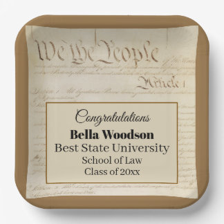 Juristische Fakultät Anwalt Rechtsanwaltsfachanges Pappteller