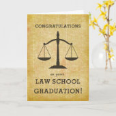 Juristische Fakultäts-Abschluss-Glückwünsche, Karte (Gelbe Blume)