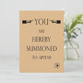 Juristische Fakultäts-Abschluss-Party Einladung (Stehend Vorderseite)