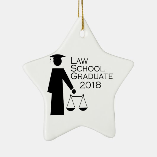 Juristische Fakultäts-Absolvent 2018 Keramik Ornament (Rechts)