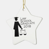 Juristische Fakultäts-Absolvent 2018 Keramik Ornament (Links)