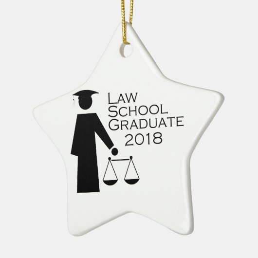Juristische Fakultäts-Absolvent 2018 Keramik Ornament (Links)