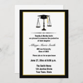 Juristische Fakultäts-Absolvent Annoucement Einladung (Vorne/Hinten)