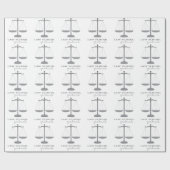 Juristische Fakultäts-Absolvent Geschenkpapier (Flach)