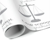 Juristische Fakultäts-Absolvent Geschenkpapier (Rolleneckpunkt)
