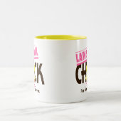 Juristische Fakultäts-Küken 3 Zweifarbige Tasse (Mittel)