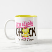 Juristische Fakultäts-Küken 3 Zweifarbige Tasse (Links)