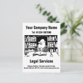 Juristische Gesellschaft oder Juristische Dienstle Postkarte (Stehend Vorderseite)