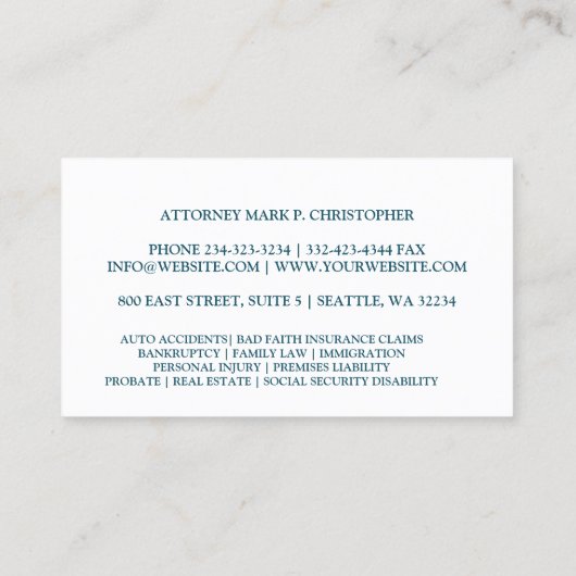 Juristische Karte (Rückseite)