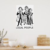 Juristische Personen Poster (Küche)