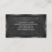 Juristische Skala | Antiquitätenrahmen Visitenkarte (Rückseite)