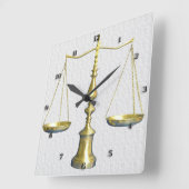 Juristische Skala der Wall-Uhr Quadratische Wanduhr (Winkel)