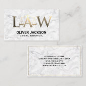 Juristische Skala | Rechtsanwältin Visitenkarte (Vorne/Hinten)