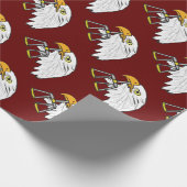 Juristischer Adler Geschenkpapier (Ecke)