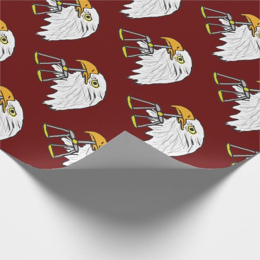 Juristischer Adler Geschenkpapier (Ecke)