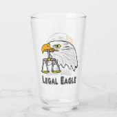 Juristischer Adler Glas (Rückseite)