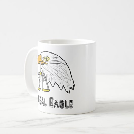 Juristischer Adler Kaffeetasse (Vorderseite Links)