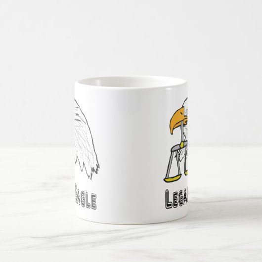 Juristischer Adler Kaffeetasse (Mittel)