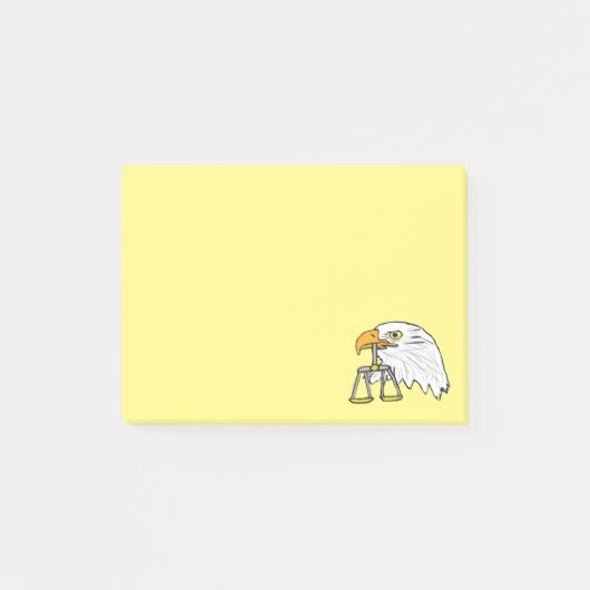 Juristischer Adler Post-it Klebezettel (Vorderseite)