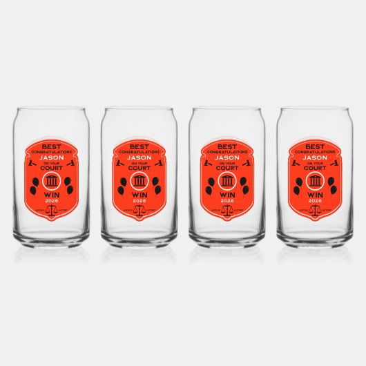 Juristischer Sieg - Geschenk Dosenglas (Hinten)