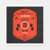 Juristischer Sieg - Geschenk Serviette (Vorderseite)