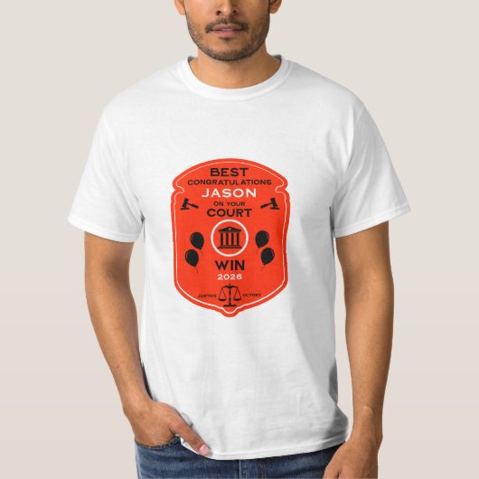 Juristischer Sieg - Geschenk T-Shirt (Vorderseite)