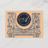 JURISTISCHES AMT, ATTORNEY Monogramm Visitenkarte (Rückseite)