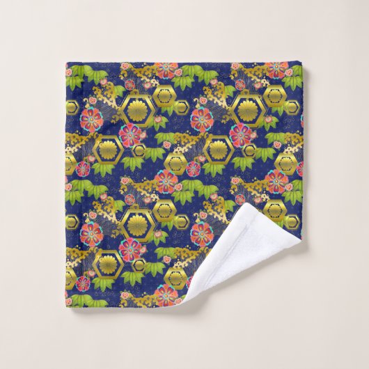 Jurokugiku-Set Badhandtuch Set (Waschlappen)