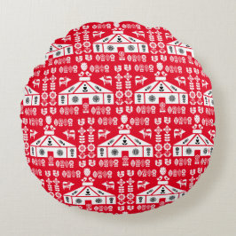 Jurt lebt in der Natur Rundes Kissen