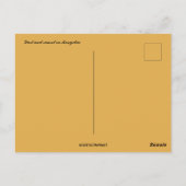 Jurt und Sonnenuntergang in der Mongolei Postkarte (Rückseite)