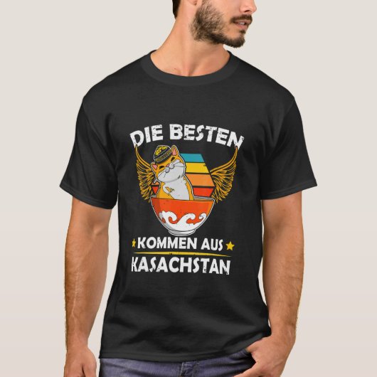 Jurta Republik Kasachstan Qazaqstan Flagge Kasachs T-Shirt (Vorderseite)