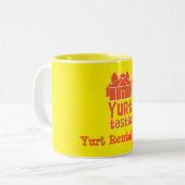 Jurte Wohnen und Urlaub Kaffee Tasse (Vorderseite Links)