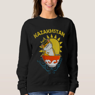 Jurten Republik Kasachstan Qazaqstan Kasachische F Sweatshirt
