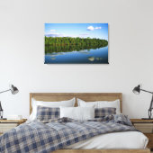 Juruena, Brasilien. Bewaldete Flussbank reflektier Leinwanddruck (Insitu (Schlafzimmer))