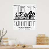 Jury-Cartoon 2640 Poster (Küche)