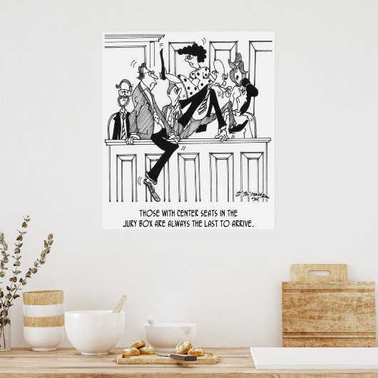 Jury-Cartoon 4657 Poster (Küche)