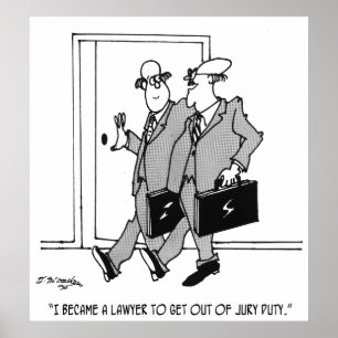 Jury-Cartoon 5492 Poster