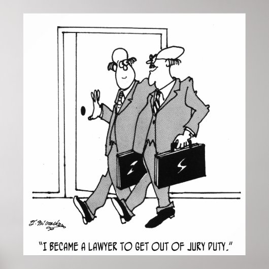 Jury-Cartoon 5492 Poster (Vorne)