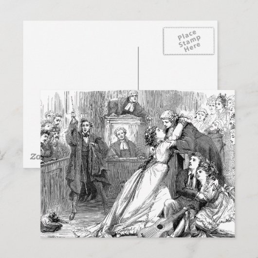 Jury-Prozess Postkarte (Vorne/Hinten)