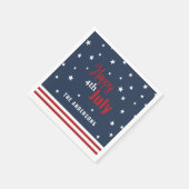 Juryfeier in Rot-Blau-Party Serviette (Ecke)
